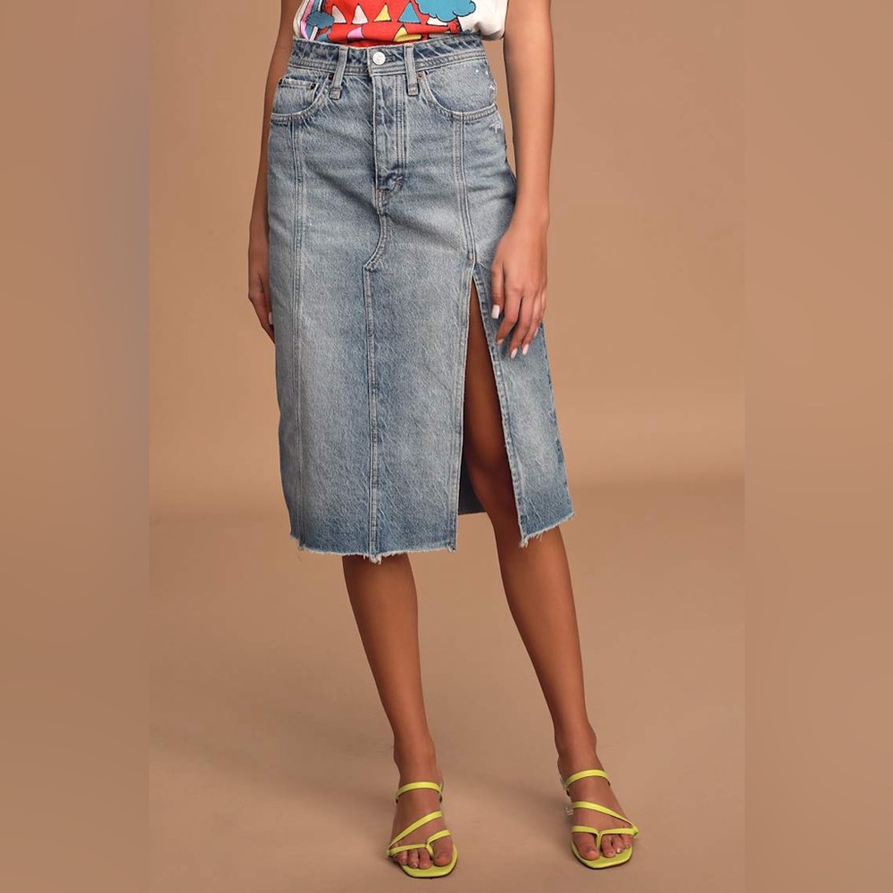 Free People Mambo Denim Skirt | Size 26